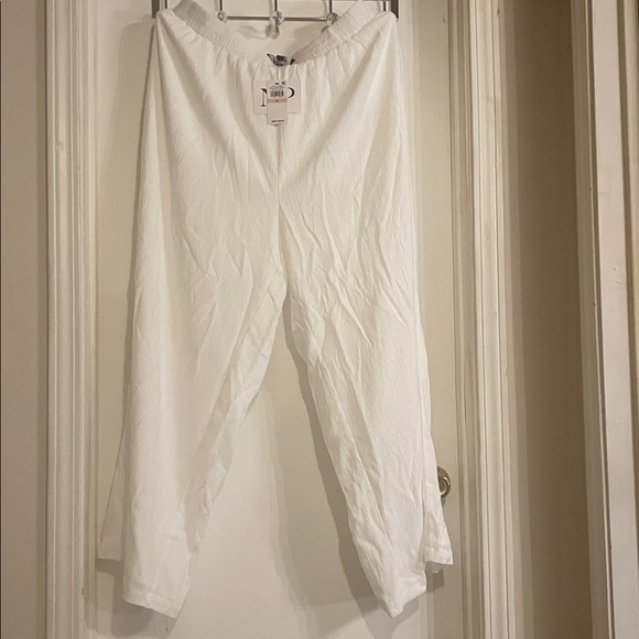 Parker Pants - NWT Nina Parker white Wide Leg available in Red also (separately )